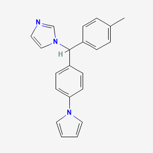 1-{(4-Methylphenyl)[4-(1H-pyrrol-1-yl)phenyl]methyl}-1H-imidazole