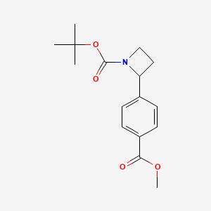 tert-Butyl 2-(4-(methoxycarbonyl)phenyl)azetidine-1-carboxylate