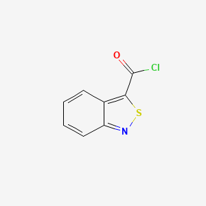 molecular formula C8H4ClNOS B13968684 2,1-Benzisothiazole-3-carbonyl chloride CAS No. 57676-11-6