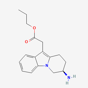 molecular formula C17H22N2O2 B1396869 (R)-丙基2-(7-氨基-6,7,8,9-四氢吡啶并[1,2-a]吲哚-10-基)乙酸酯 CAS No. 1218918-73-0