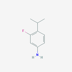 molecular formula C9H12FN B1396870 3-フルオロ-4-(プロパン-2-イル)アニリン CAS No. 1369809-48-2