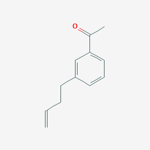 molecular formula C12H14O B13968700 1-(3-But-3-enylphenyl)ethanone CAS No. 358751-04-9