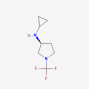 molecular formula C8H13F3N2 B13968703 (S)-N-cyclopropyl-1-(trifluoromethyl)pyrrolidin-3-amine 