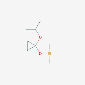 molecular formula C9H20O2Si B13968712 Trimethyl({1-[(propan-2-yl)oxy]cyclopropyl}oxy)silane CAS No. 84098-44-2