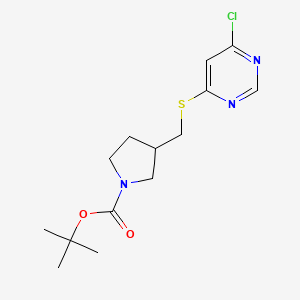 3-(6-Chloro-pyrimidin-4-ylsulfanylmethyl)-pyrrolidine-1-carboxylic acid tert-butyl ester