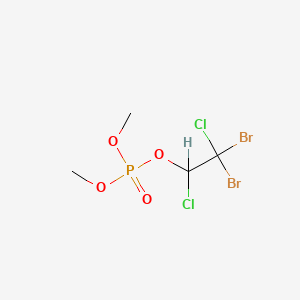 molecular formula C4H7Br2Cl2O4P B13968771 2,2-Dibromo-1,2-dichloroethyl dimethyl phosphate CAS No. 64050-72-2