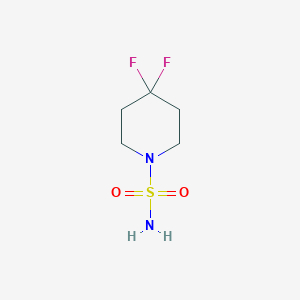 molecular formula C5H10F2N2O2S B1396878 4,4-二氟哌啶-1-磺酰胺 CAS No. 1015170-98-5