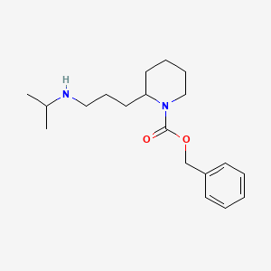 molecular formula C19H30N2O2 B13968781 Benzyl 2-(3-(isopropylamino)propyl)piperidine-1-carboxylate 