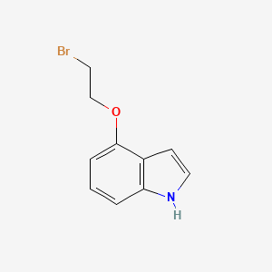 molecular formula C10H10BrNO B13968791 4-(2-Bromoethyl)oxyindole 