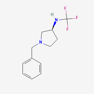 molecular formula C12H15F3N2 B13968805 (S)-1-benzyl-N-(trifluoromethyl)pyrrolidin-3-amine 