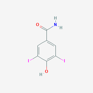 molecular formula C7H5I2NO2 B139689 3,5-Diiodo-4-hydroxybenzamide CAS No. 2315-78-8