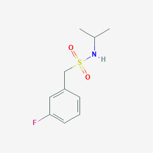 molecular formula C10H14FNO2S B13968908 1-(3-fluorophenyl)-N-isopropylmethanesulfonamide 