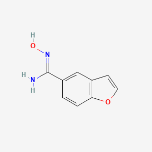 molecular formula C9H8N2O2 B1396892 N'-羟基-1-苯并呋喃-5-甲酰胺 CAS No. 1307231-09-9