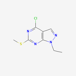 4-Chloro-1-ethyl-6-(methylthio)-1H-pyrazolo[3,4-d]pyrimidine
