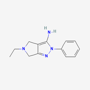 5-Ethyl-2-phenyl-2,4,5,6-tetrahydropyrrolo[3,4-c]pyrazol-3-amine