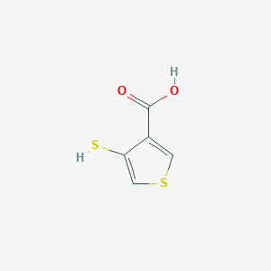 molecular formula C5H4O2S2 B13968952 4-Sulfanylthiophene-3-carboxylic acid CAS No. 98077-07-7