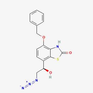 7-[(1R)-2-Azido-1-hydroxyethyl]-4-(benzyloxy)-1,3-benzothiazol-2(3H)-one