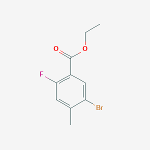 molecular formula C10H10BrFO2 B13969039 Ethyl 5-bromo-2-fluoro-4-methylbenzoate 