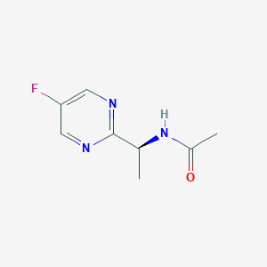 molecular formula C8H10FN3O B1396904 (S)-N-(1-(5-Fluoropyrimidin-2-yl)ethyl)acetamide CAS No. 905587-31-7