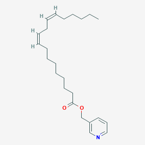 molecular formula C24H37NO2 B13969056 beta-Picolinyl linoleate CAS No. 51861-91-7