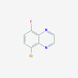 molecular formula C8H4BrFN2 B13969095 5-Bromo-8-fluoroquinoxaline 