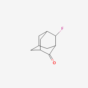 molecular formula C10H13FO B13969150 4-Fluoro-2-adamantanone CAS No. 56781-83-0