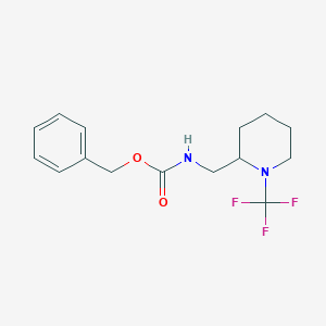 molecular formula C15H19F3N2O2 B13969173 Benzyl ((1-(trifluoromethyl)piperidin-2-yl)methyl)carbamate 