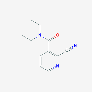 molecular formula C11H13N3O B13969185 2-Cyano-N,N-diethyl-3-pyridinecarboxamide CAS No. 97483-76-6