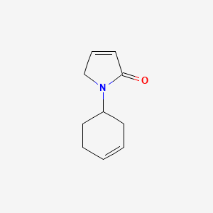 molecular formula C10H13NO B13969236 1-(Cyclohex-3-en-1-yl)-1H-pyrrol-2(5H)-one 