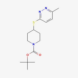 molecular formula C15H23N3O2S B13969274 4-(6-Methyl-pyridazin-3-ylsulfanyl)-piperidine-1-carboxylic acid tert-butyl ester 