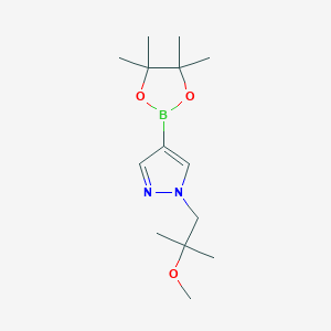 B1396931 1-(2-Methoxy-2-methylpropyl)-4-(4,4,5,5-tetramethyl-1,3,2-dioxaborolan-2-yl)-1H-pyrazole CAS No. 1298032-47-9