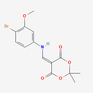 5-(((4-Bromo-3-methoxyphenyl)amino)methylene)-2,2-dimethyl-1,3-dioxane-4,6-dione