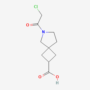 molecular formula C10H14ClNO3 B13969430 6-(2-Chloroacetyl)-6-azaspiro[3.4]octane-2-carboxylic acid 