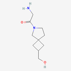 molecular formula C10H18N2O2 B13969452 2-Amino-1-(2-(hydroxymethyl)-6-azaspiro[3.4]octan-6-yl)ethanone 