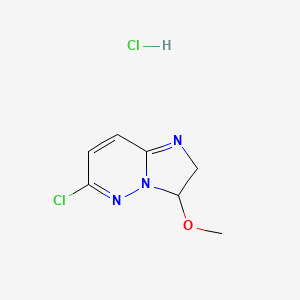 B1396946 6-Chloro-3-methoxy-2,3-dihydroimidazo-[1,2-b]pyridazine hydrochloride CAS No. 1332530-62-7