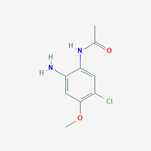 molecular formula C9H11ClN2O2 B1396948 N-(2-氨基-5-氯-4-甲氧基苯基)乙酰胺 CAS No. 857553-74-3