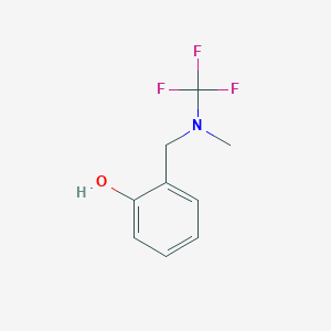 molecular formula C9H10F3NO B13969514 2-((Methyl(trifluoromethyl)amino)methyl)phenol 