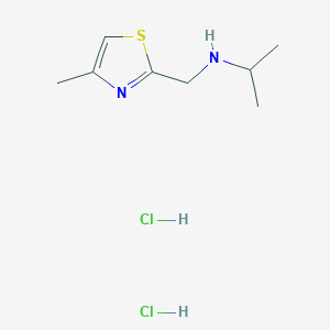 molecular formula C8H16Cl2N2S B1396952 N-[(4-甲基-1,3-噻唑-2-基)甲基]丙胺二盐酸盐 CAS No. 1332529-33-5