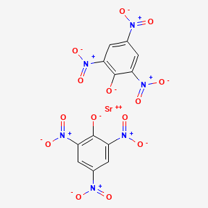 molecular formula C12H4N6O14Sr B13969533 Strontium dipicrate CAS No. 34069-88-0