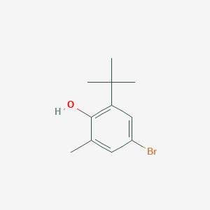 molecular formula C11H15BrO B13969540 4-Bromo-2-(tert-butyl)-6-methylphenol 