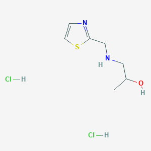 molecular formula C7H14Cl2N2OS B1396955 1-[(1,3-Thiazol-2-ylmethyl)amino]propan-2-ol dihydrochloride CAS No. 1332530-58-1