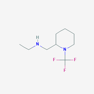 molecular formula C9H17F3N2 B13969559 N-((1-(trifluoromethyl)piperidin-2-yl)methyl)ethanamine 