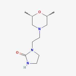 molecular formula C11H21N3O2 B1396960 1-{2-[(cis)-2,6-Dimethylmorpholin-4-yl]ethyl}imidazolidin-2-one CAS No. 1315619-15-8