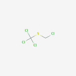 molecular formula C2H2Cl4S B13969629 Chloromethyl trichloromethyl sulfide CAS No. 1454-96-2