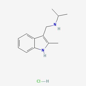 N-((2-Methyl-1H-indol-3-yl)methyl)propan-2-amine hydrochloride