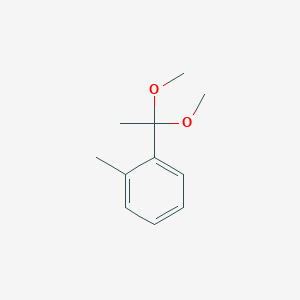 molecular formula C11H16O2 B13969643 Benzene, 1-(1,1-dimethoxyethyl)-2-methyl- CAS No. 118719-92-9