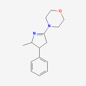 Morpholine, 4-(3,4-dihydro-2-methyl-3-phenyl-2H-pyrrol-5-yl)-