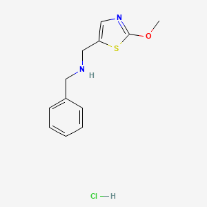 molecular formula C12H15ClN2OS B1396967 Benzyl[(2-methoxy-1,3-thiazol-5-yl)methyl]amine hydrochloride CAS No. 1332530-61-6