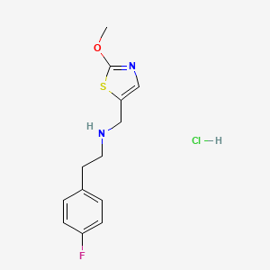 molecular formula C13H16ClFN2OS B1396970 [2-(4-Fluorophenyl)ethyl][(2-methoxy-1,3-thiazol-5-yl)methyl]amine hydrochloride CAS No. 1332531-07-3