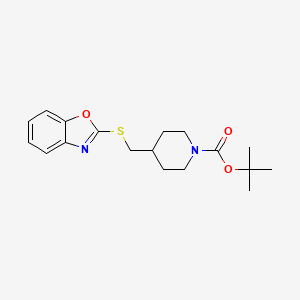 4-(Benzooxazol-2-ylsulfanylmethyl)-piperidine-1-carboxylic acid tert-butyl ester